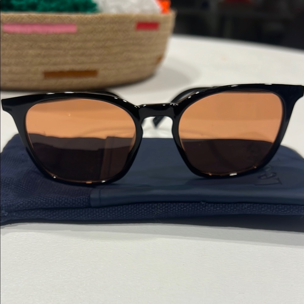 Le Specs Huzzah Black Sunglasses with Brown Lenses